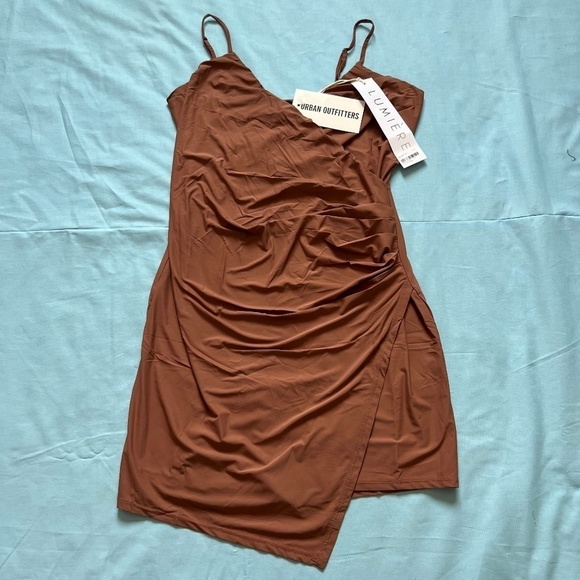 NWT Lumiere X Urban Outfitters Mauve Bodycon Mini Dress - Picture 1 of 5